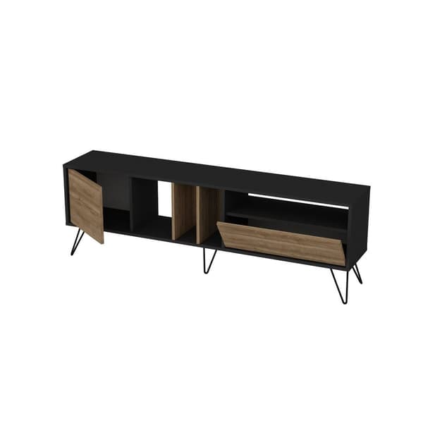 Chic Home Veijo TV-taso L180 cm, ruksea/musta