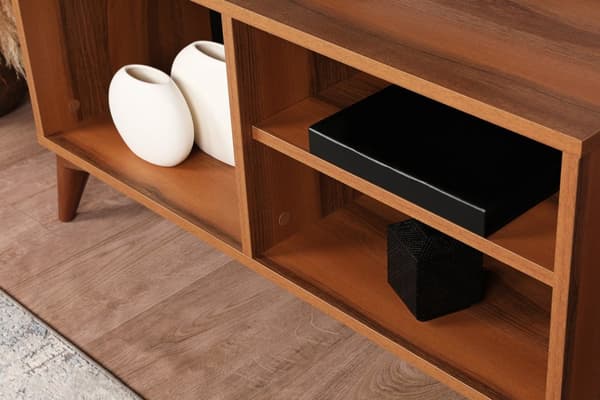 Chic Home Zinoa TV-taso 100 cm, tummanruskea