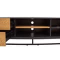 Pikkukuva 6 / 9: TV-taso AMSTERDAM 160x40xK50cm, melamiinilevyä, metallirunko, ruskea/musta