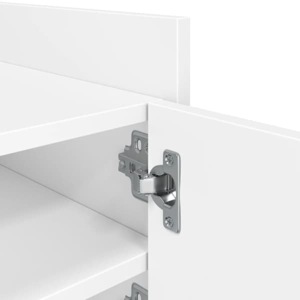 vidaXL TV-benk hvit 80x35x40 cm konstruert tre