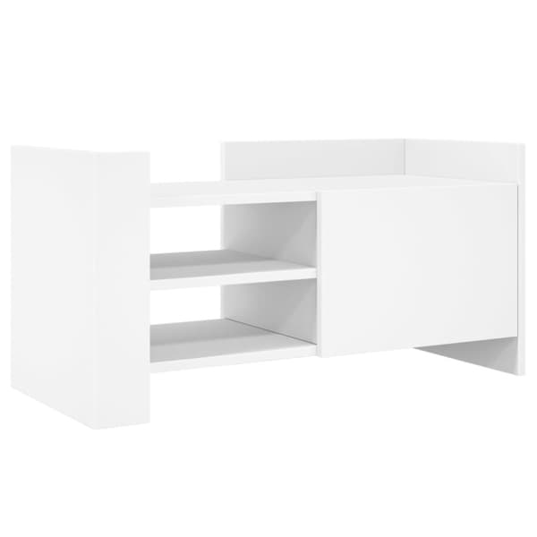 vidaXL TV-taso valkoinen 80x35x40 cm tekninen puu