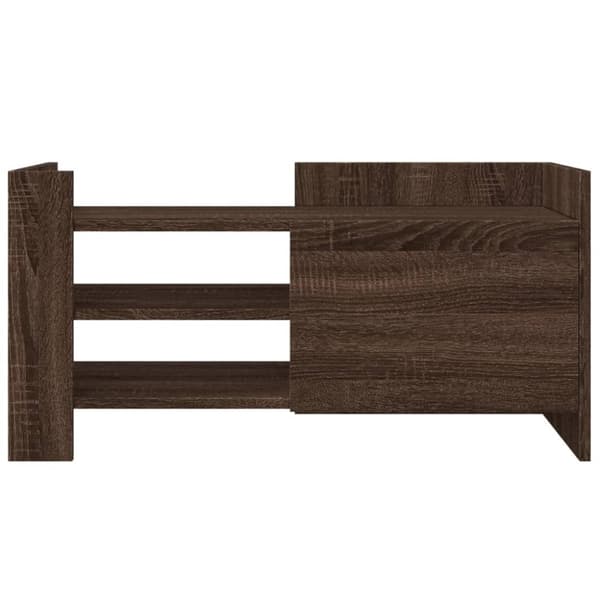 vidaXL tv-bord 80x35x40 cm konstrueret træ brun egetræsfarve