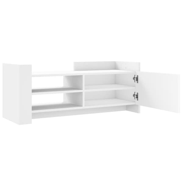 vidaXL TV-benk hvit 100x35x40 cm konstruert tre