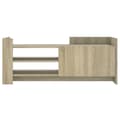 Miniatyrbilde 5 av 11: vidaXL TV-benk sonoma eik 100x35x40 cm konstruert tre