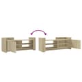 Miniatyrbilde 8 av 11: vidaXL TV-benk sonoma eik 100x35x40 cm konstruert tre