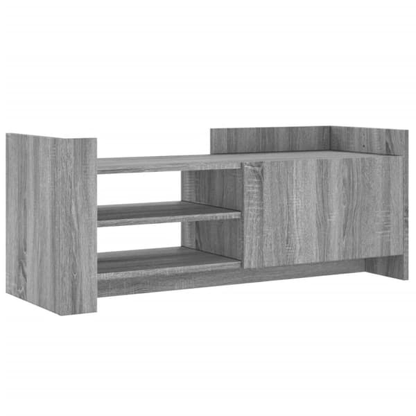 vidaXL tv-bord 100x35x40 cm konstrueret træ grå sonoma-eg
