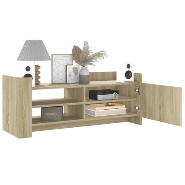 vidaXL TV-taso Sonoma-tammi 100x35x40 cm tekninen puu