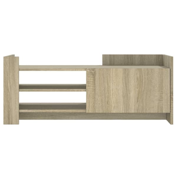 vidaXL TV-taso Sonoma-tammi 100x35x40 cm tekninen puu