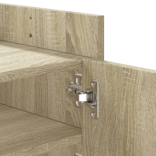 vidaXL TV-taso Sonoma-tammi 100x35x40 cm tekninen puu