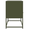 Miniatyrbilde 8 av 11: vidaXL TV-benk olivengrønn 68x39x60,5 cm stål