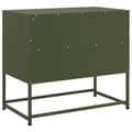 Miniatyrbilde 9 av 11: vidaXL TV-benk olivengrønn 68x39x60,5 cm stål