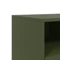 Miniatyrbilde 11 av 11: vidaXL TV-benk olivengrønn 68x39x60,5 cm stål