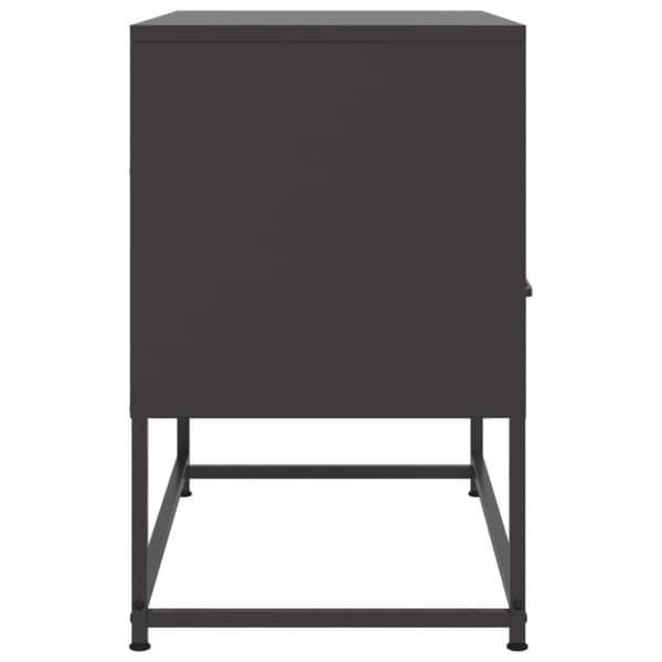 vidaXL TV-skåp svart 68x39x60,5 cm stål