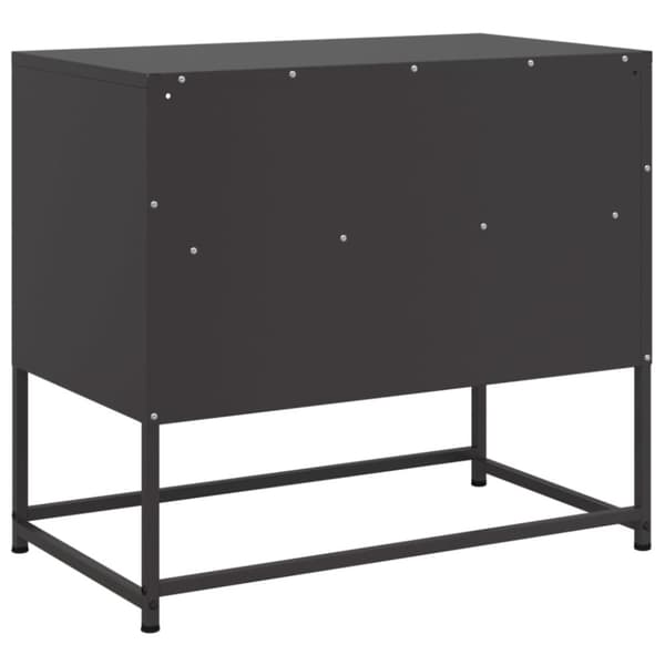 vidaXL TV-skåp svart 68x39x60,5 cm stål
