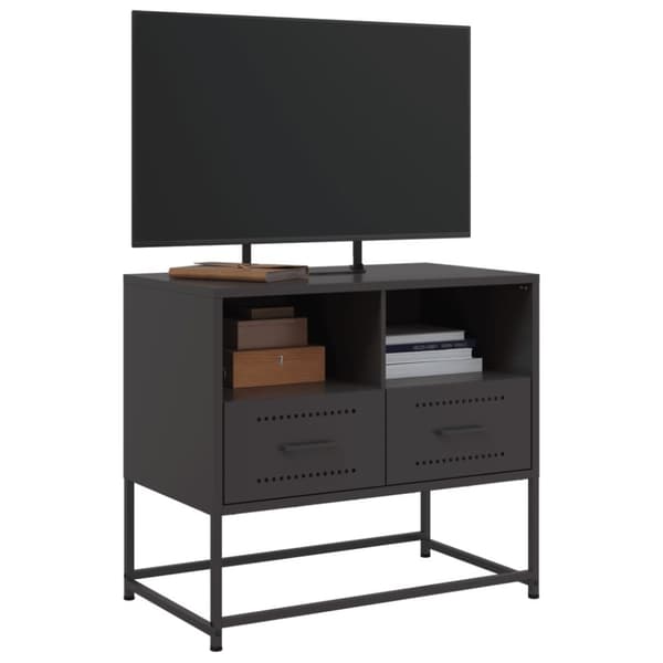 vidaXL tv-bord 68x39x60,5 cm stål sort
