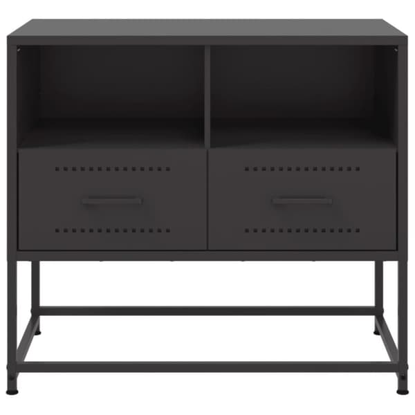 vidaXL tv-bord 68x39x60,5 cm stål sort