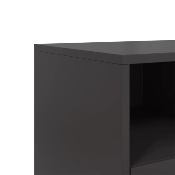 vidaXL tv-bord 68x39x60,5 cm stål sort