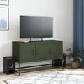 Miniatyrbilde 4 av 11: vidaXL TV-benk olivengrønn 100,5x39x60,5 cm stål