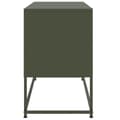 Miniatyrbilde 8 av 11: vidaXL TV-benk olivengrønn 100,5x39x60,5 cm stål