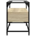 Miniatyrbillede 6 af 11: vidaXL tv-bord med glastop 60x35x51 cm konstrueret træ sonoma-eg