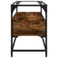 Miniatyrbillede 6 af 11: vidaXL tv-bord med glasplade 80x35x51 cm konstrueret træ røget eg