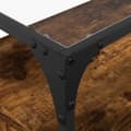 Miniatyrbillede 9 af 11: vidaXL tv-bord med glasplade 80x35x51 cm konstrueret træ røget eg