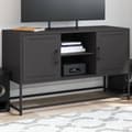 Miniatyrbilde 2 av 11: vidaXL TV-benk svart 100,5x39x60,5 cm stål