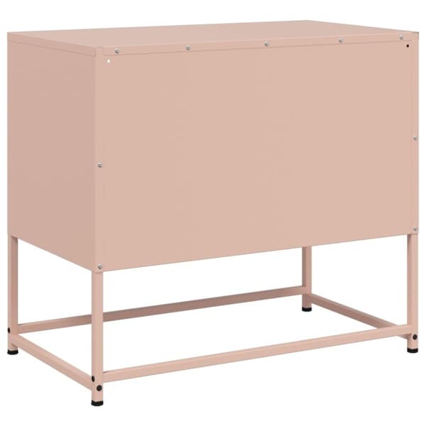 vidaXL TV-skåp rosa 68x39x60,5 cm stål