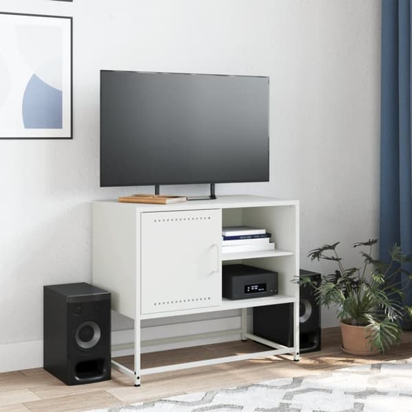 vidaXL TV-benk olivengrønn 100,5x39x60,5 cm stål