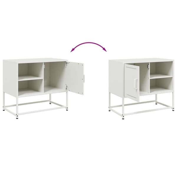 vidaXL TV-benk olivengrønn 100,5x39x60,5 cm stål