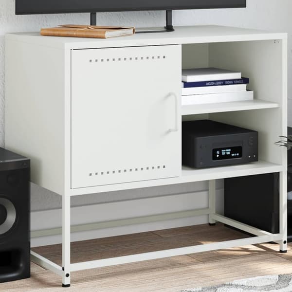 vidaXL TV-benk olivengrønn 100,5x39x60,5 cm stål