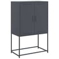 Pikkukuva 3 / 11: vidaXL TV-taso musta 68x39x60,5 cm teräs
