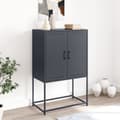 Pikkukuva 4 / 11: vidaXL TV-taso musta 68x39x60,5 cm teräs