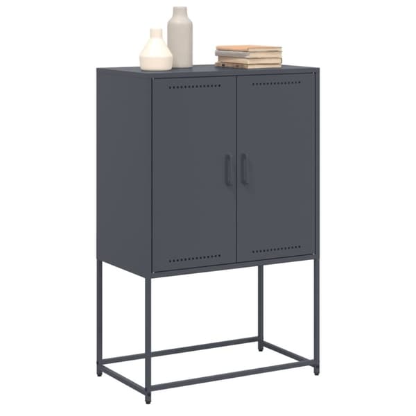 vidaXL TV-taso musta 68x39x60,5 cm teräs