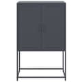 Pikkukuva 7 / 11: vidaXL TV-taso musta 68x39x60,5 cm teräs