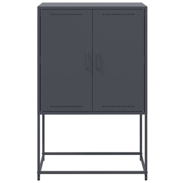 vidaXL TV-taso musta 68x39x60,5 cm teräs