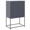 Pikkukuva 9 / 11: vidaXL TV-taso musta 68x39x60,5 cm teräs