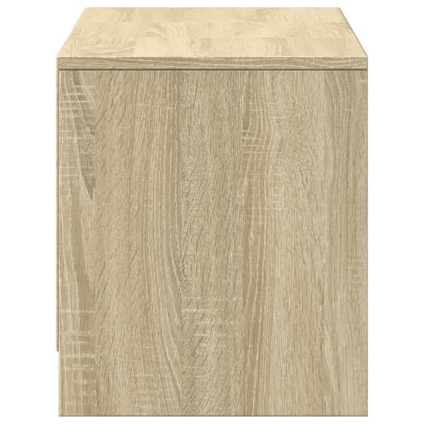 vidaXL TV-taso LED-valoilla Sonoma-tammi 97x34x40 cm tekninen puu