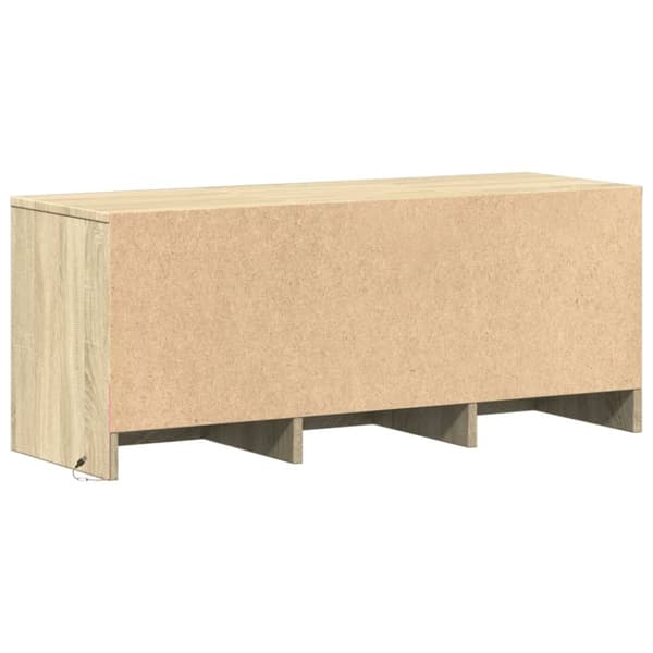 vidaXL TV-taso LED-valoilla Sonoma-tammi 97x34x40 cm tekninen puu