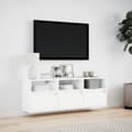Pikkukuva 5 / 11: vidaXL TV-seinäkaappi LED-valoilla valkoinen 130x31x45 cm
