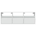 Pikkukuva 7 / 11: vidaXL TV-seinäkaappi LED-valoilla valkoinen 130x31x45 cm