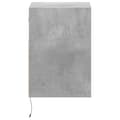 Miniatyrbilde 8 av 11: vidaXL Vegghengte TV-benker med LED-lys 2 stk betonggrå 41x31x45 cm