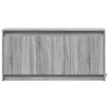Miniatyrbilde 7 av 11: vidaXL TV-benk med LED grå sonoma 100x34x50 cm konstruert tre