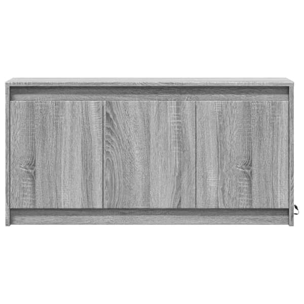 vidaXL TV-benk med LED grå sonoma 100x34x50 cm konstruert tre