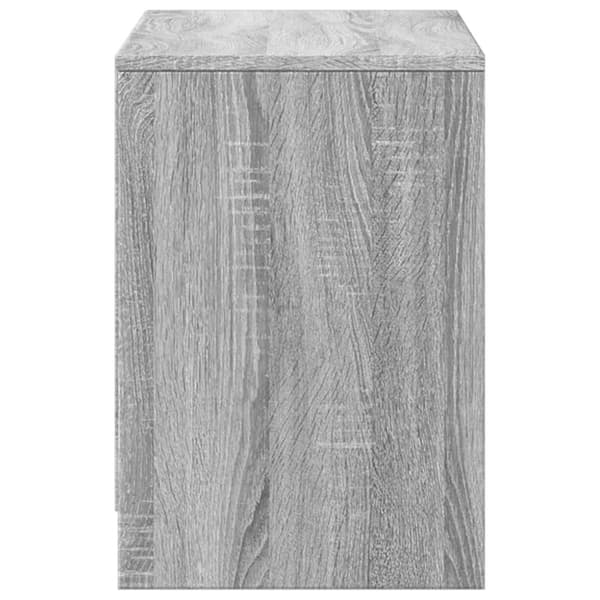 vidaXL TV-benk med LED grå sonoma 100x34x50 cm konstruert tre