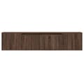 Miniatyrbilde 7 av 11: vidaXL Vegghengt TV-benk med LED brun eik 180x31x39,5 cm