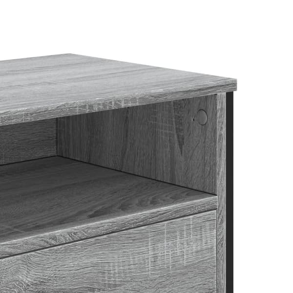 vidaXL Tv-bänk grå sonoma 122x34x41 cm konstruerat trä
