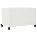 Miniatyrbilde 9 av 11: vidaXL TV-benk hvit 68x39x43,5 cm stål