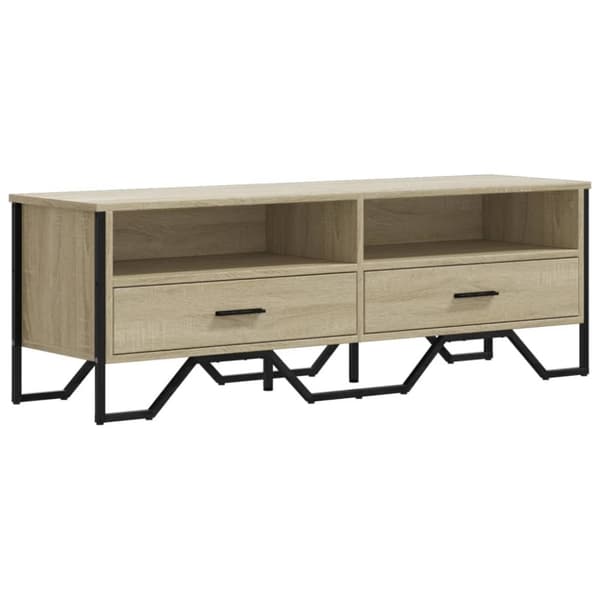 vidaXL Tv-bänk sonoma ek 122x34x41 cm konstruerat trä