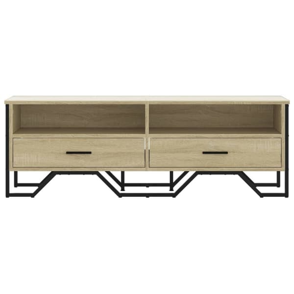 vidaXL Tv-bänk sonoma ek 122x34x41 cm konstruerat trä